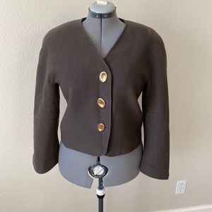 Gucci cropped wool coat